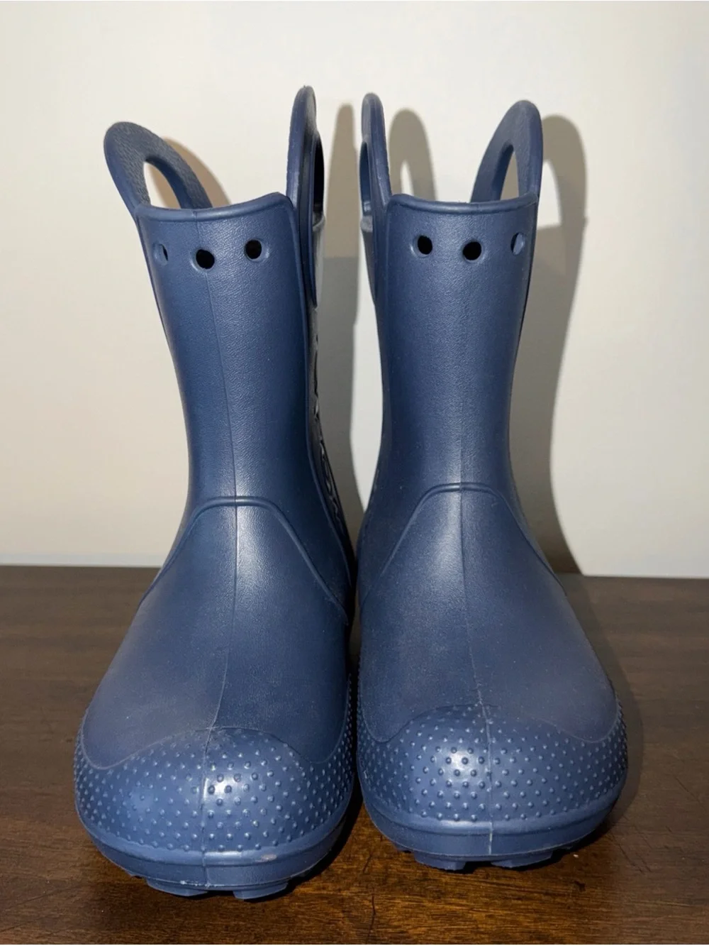 Crocs Children Toddler Handle It Rain Boots Navy Blue Size C13 Waterproof NWOT